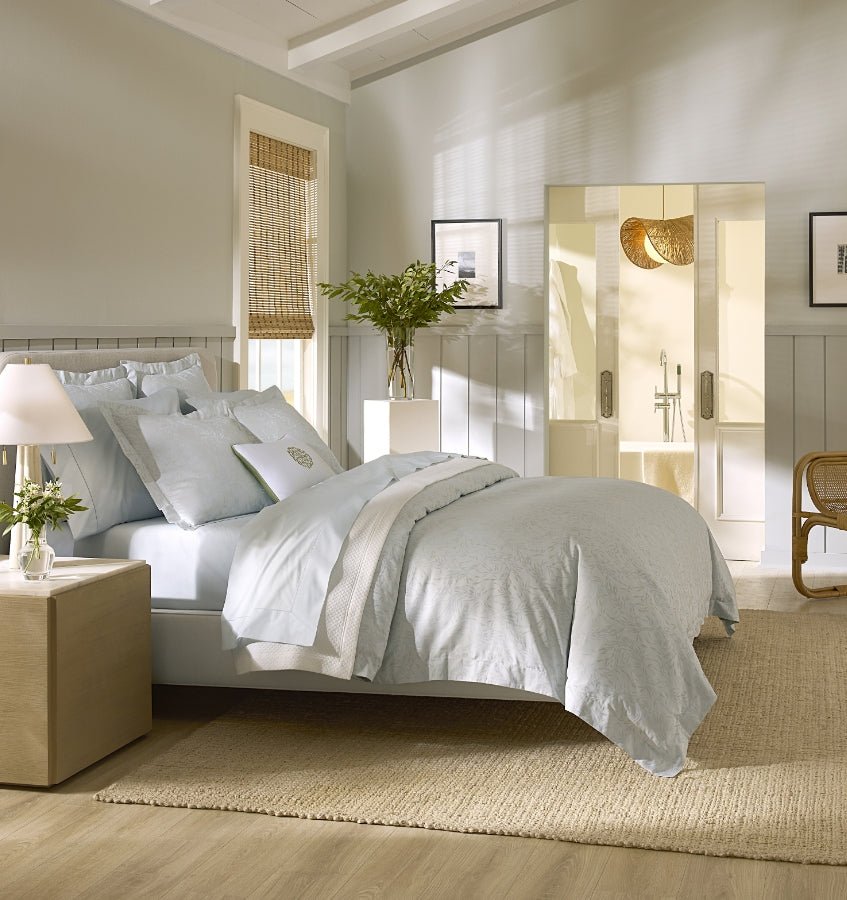 Selini Bedding in Silver Sage by Sferra
