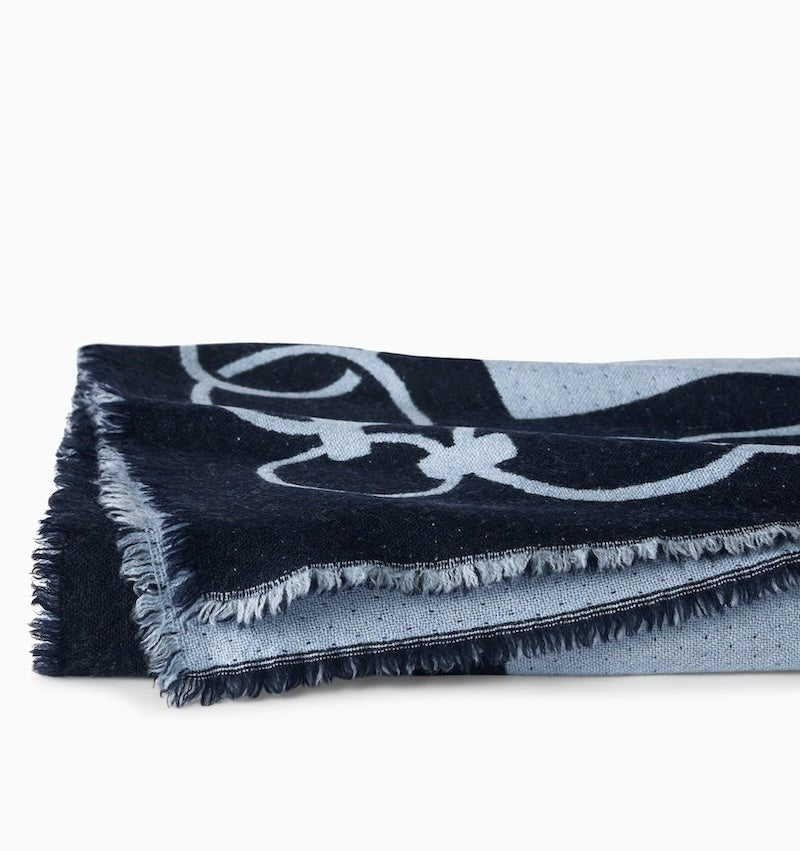 Eterna Chain Throw Blankets by Sferra