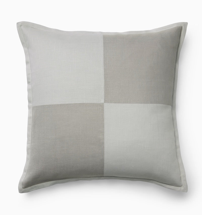 Scacchi Grey Decorative Pillow by Sferra