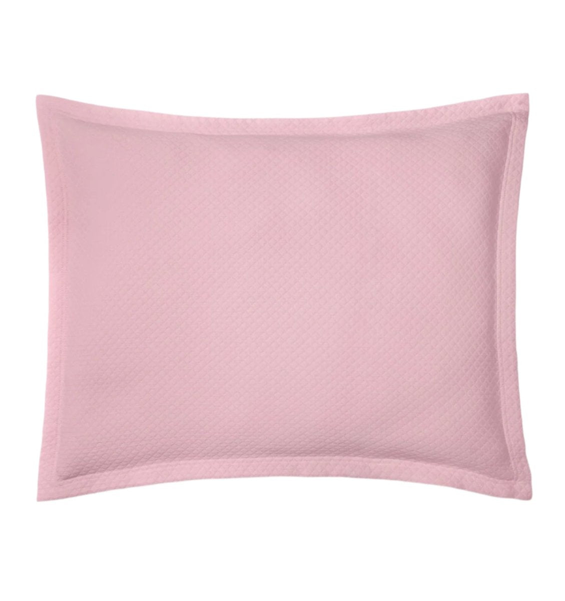 Rombo Carnation Pink Coverlets by Sferra