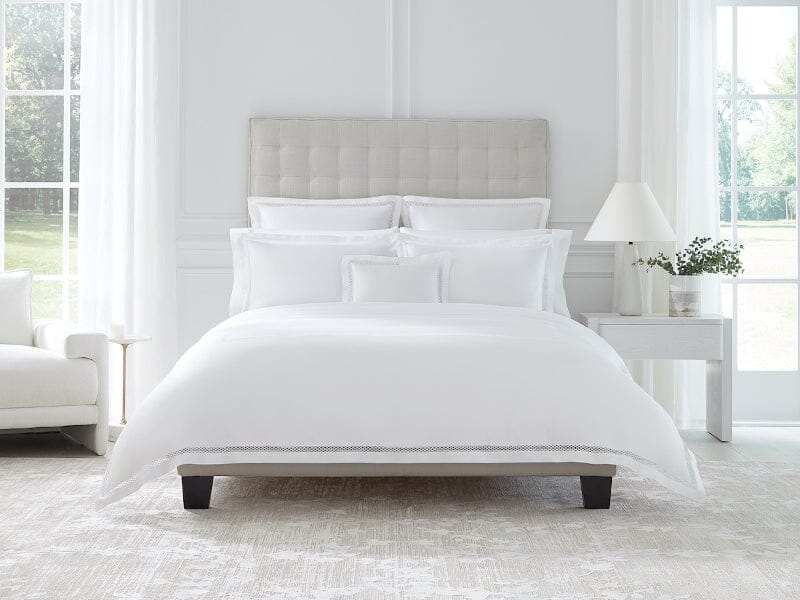 Giza 45 Ornato White Bedding by Sferra Fine Linens