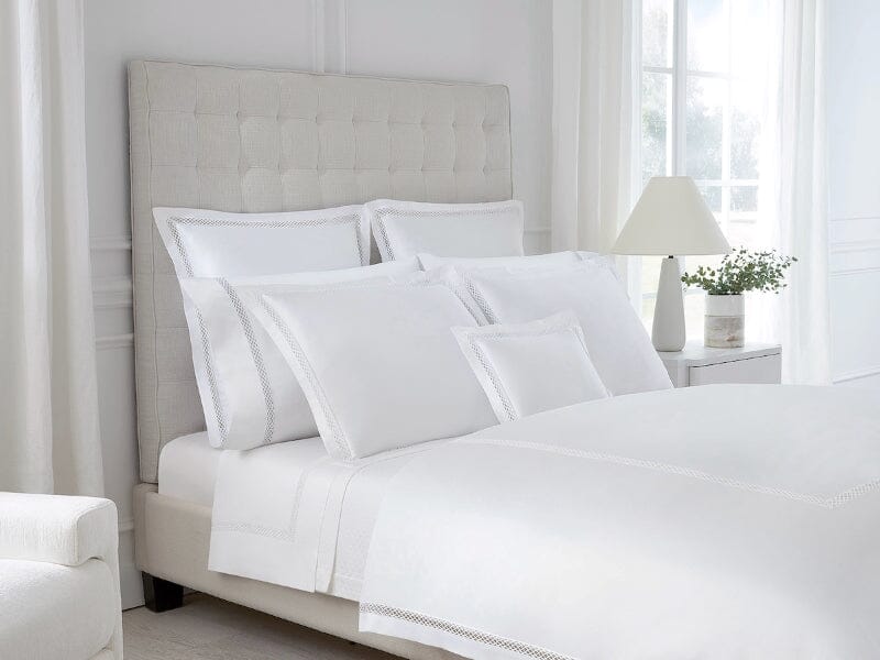Giza 45 Ornato White Bedding by Sferra Fine Linens