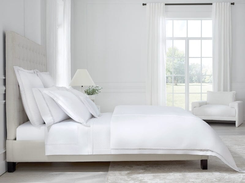 Giza 45 Ornato White Bedding by Sferra Fine Linens