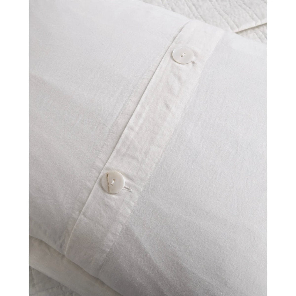 Owen White Quilted Coverlets by Pom Pom at Home