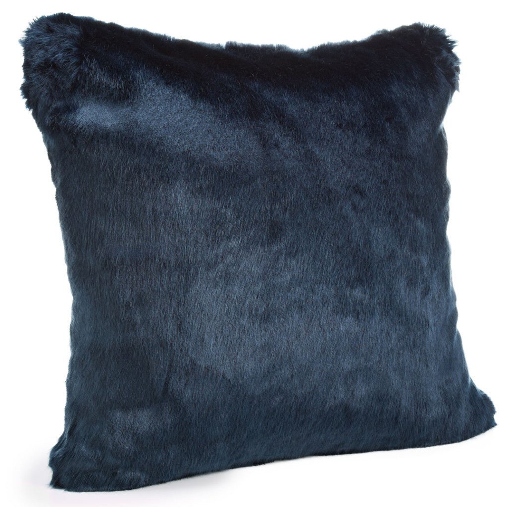 Steel Blue Mink Faux Fur Pillows by Fabulous Furs