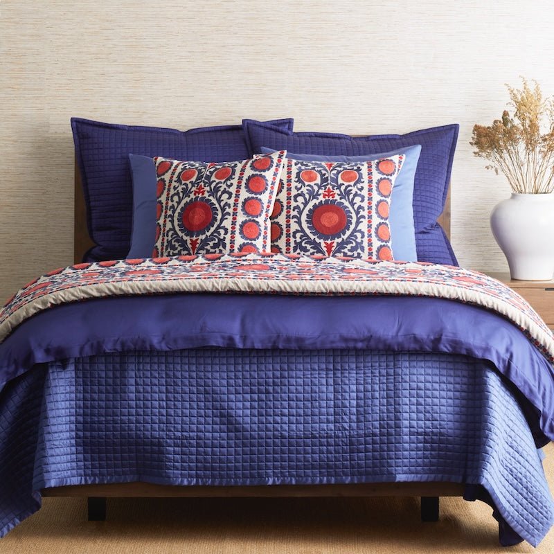 Suzani Throw Indigo by Ann Gish