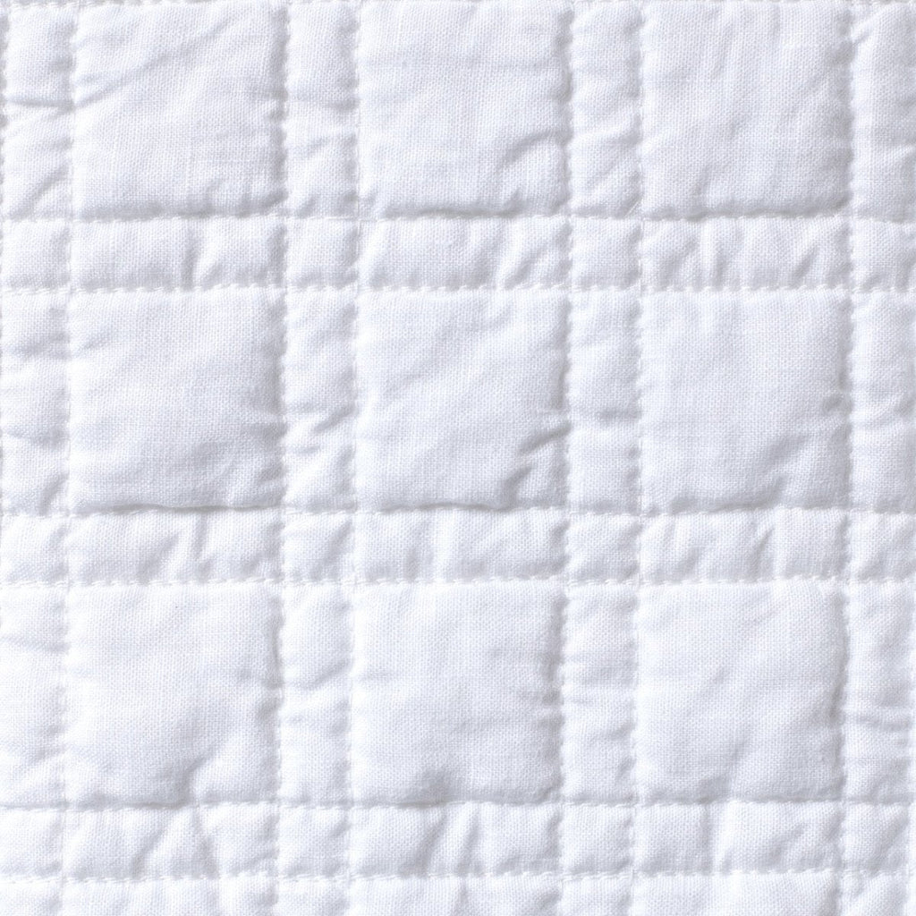 Owen White Quilted Coverlets by Pom Pom at Home