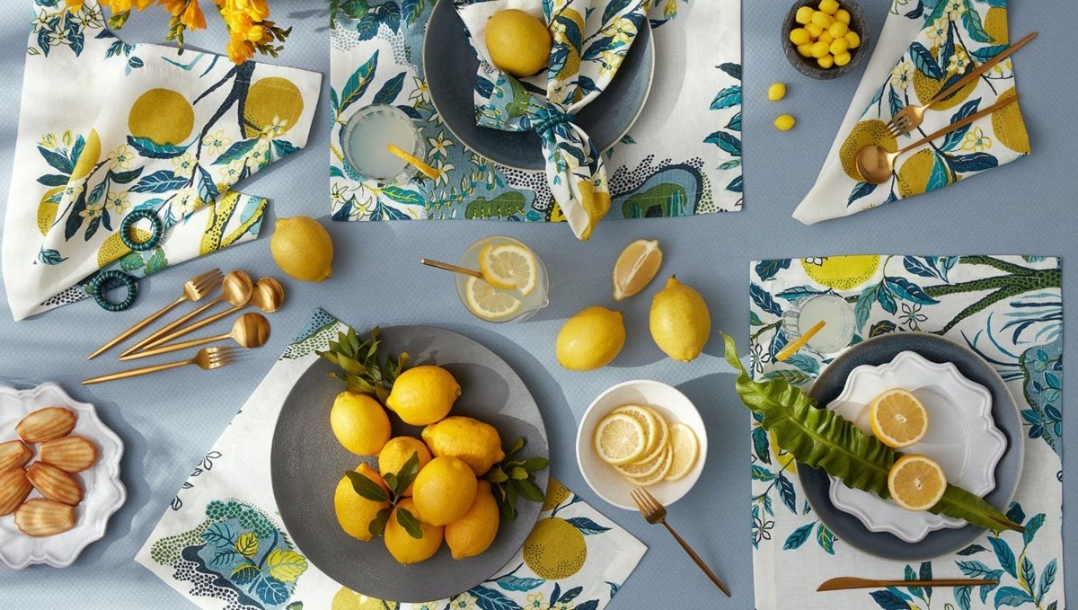 Citrus Garden Pool Table Linens by Matouk | Schumacher