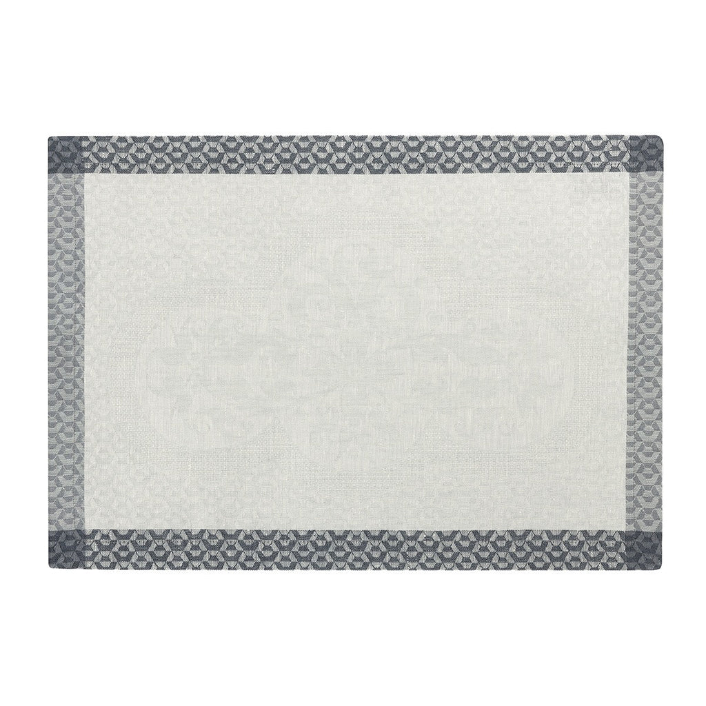 Evasion Celeste Grey 20" x 14" Placemat by Le Jacquard Français
