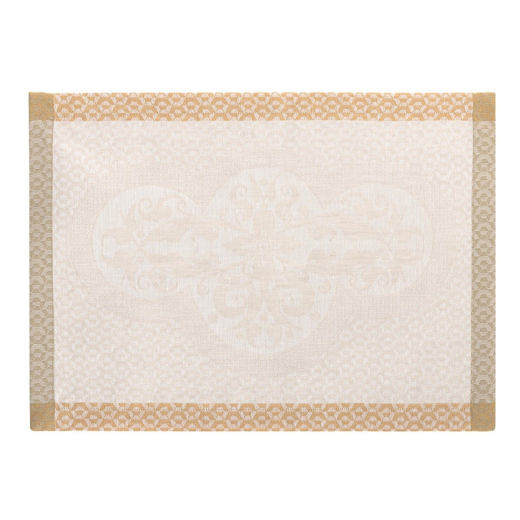 Evasion Celeste Beige 20" x 14" Placemat by Le Jacquard Français