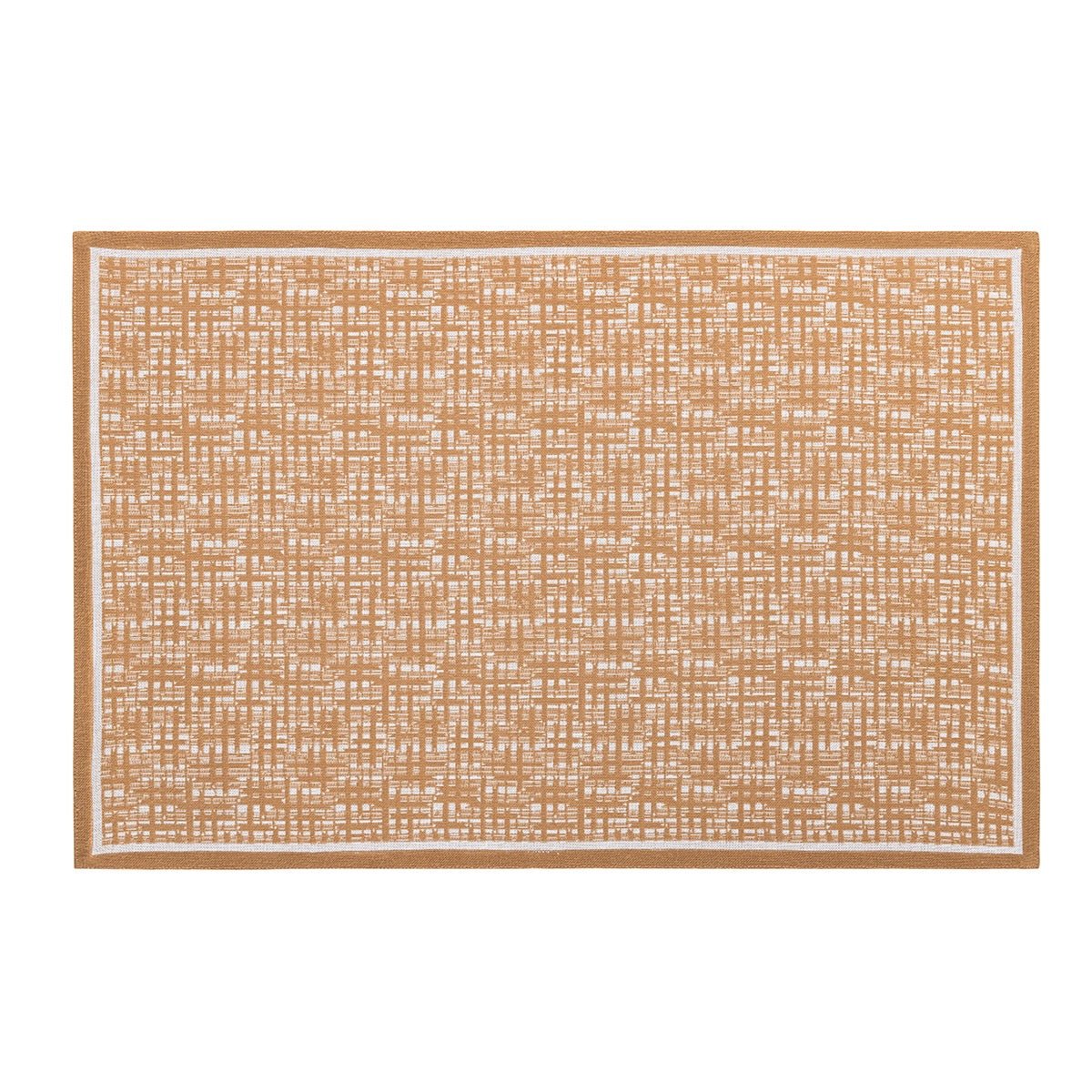 Wagara Beige 20" x 14" Placemat by Le Jacquard Français
