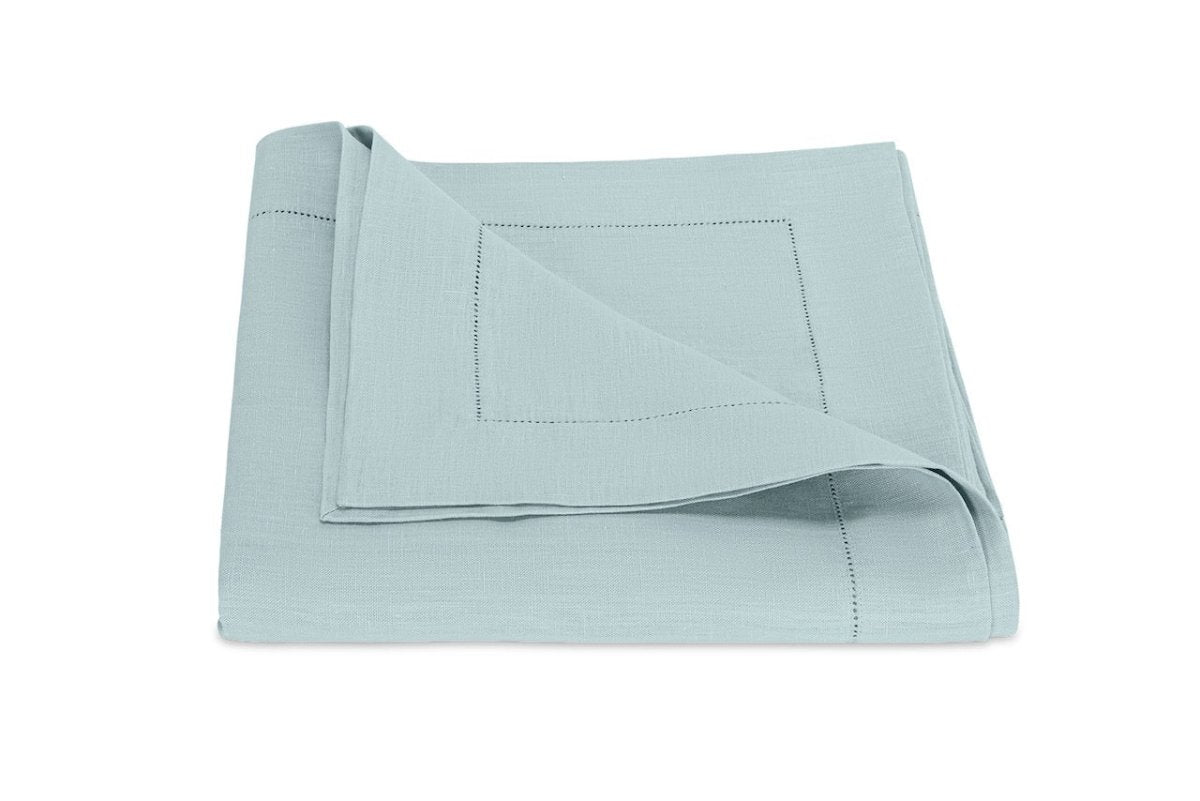 Valentina Hemstitch Sky Blue Table Linens by Matouk