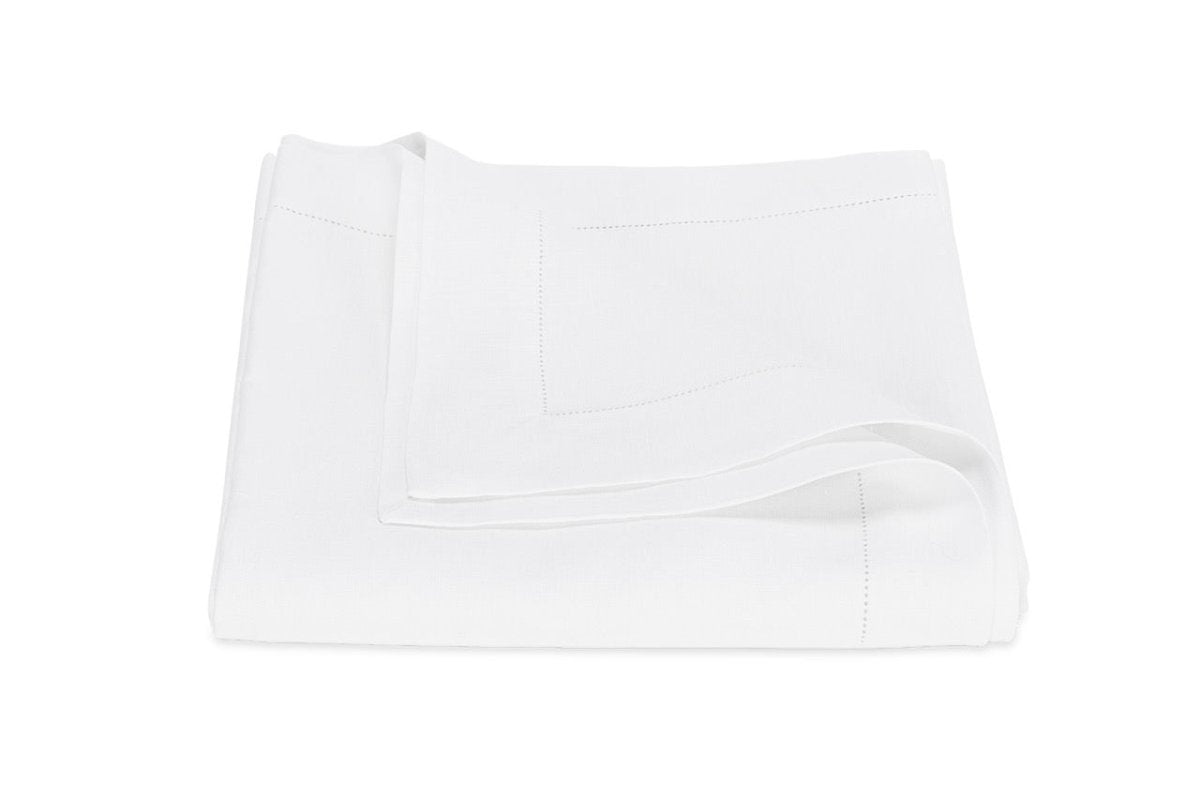 Valentina Hemstitch White Table Linens by Matouk