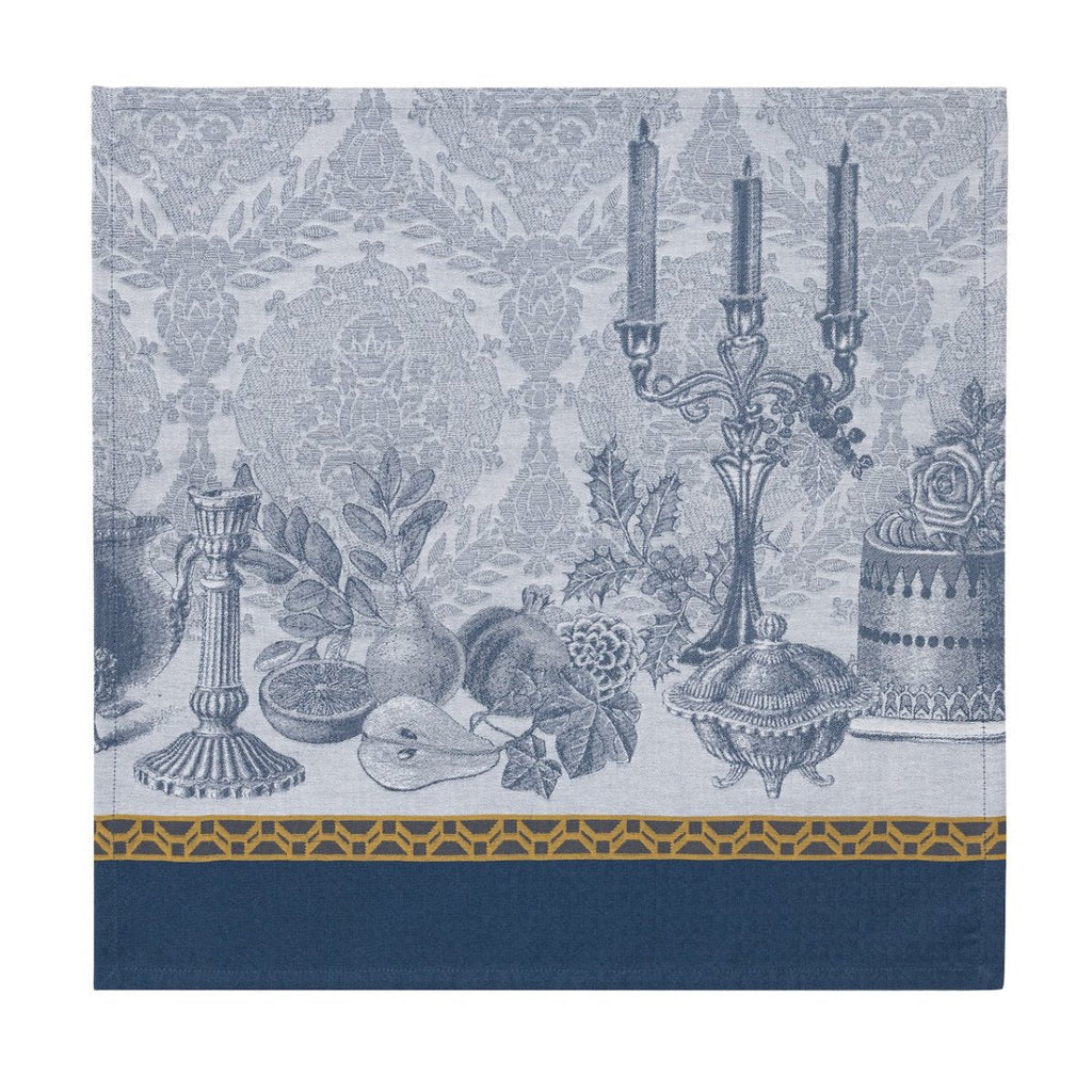 Festin Blue 22" x 22" Napkin by Le Jacquard Français