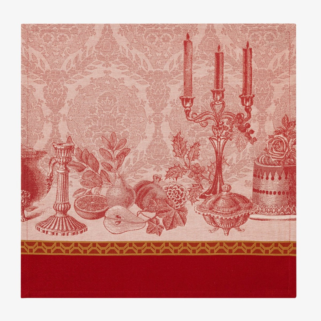 Festin Red 22" x 22" Napkin by Le Jacquard Français