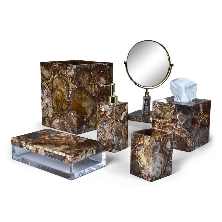 Taj Petrified Wood Bath Accessories by Mike + Ally