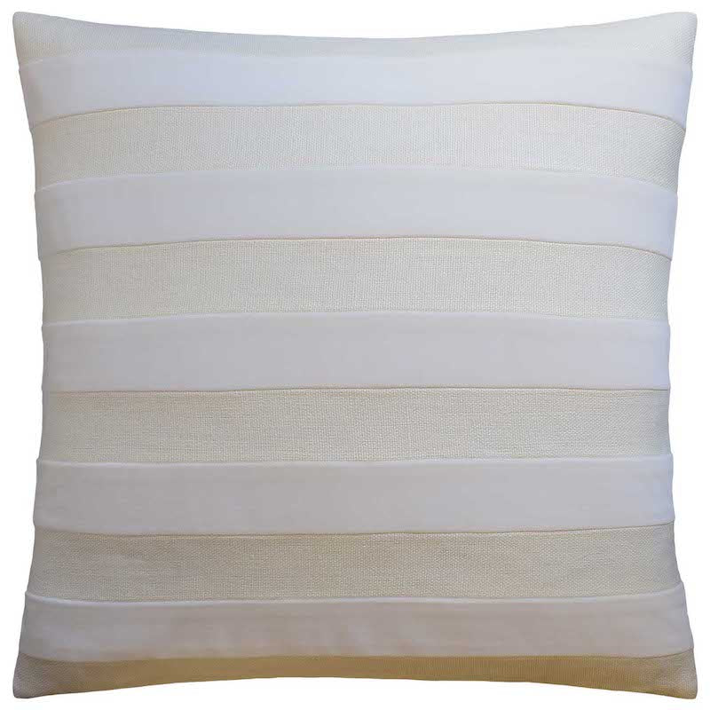Parker Stripe Ivory Throw Pillow Ryan Studio