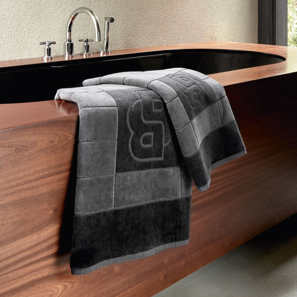 Hugo Boss Double B Charcoal Towels by Yves Delorme