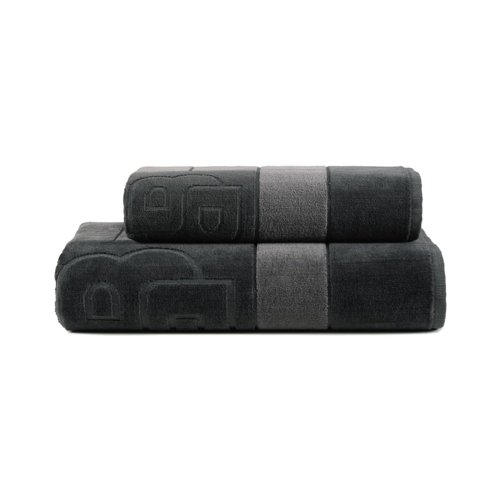 Hugo Boss Double B Charcoal Towels by Yves Delorme