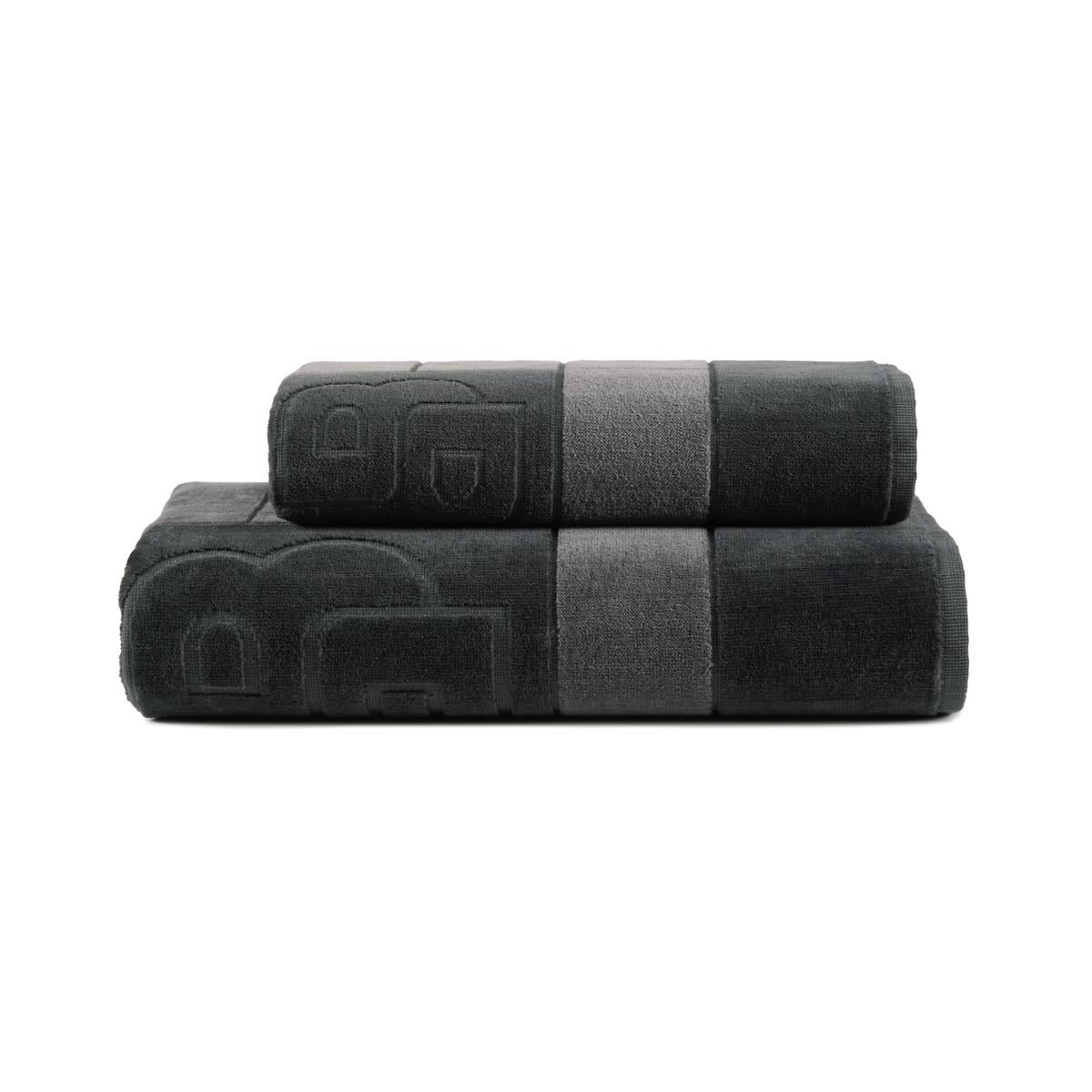 Hugo Boss Double B Charcoal Towels by Yves Delorme