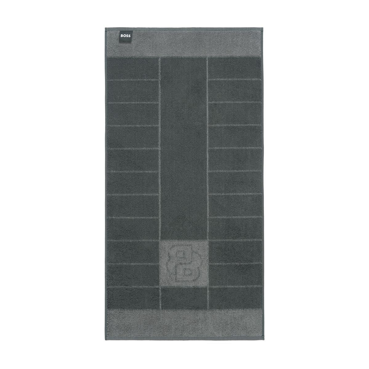 Hugo Boss Double B Charcoal Towels by Yves Delorme