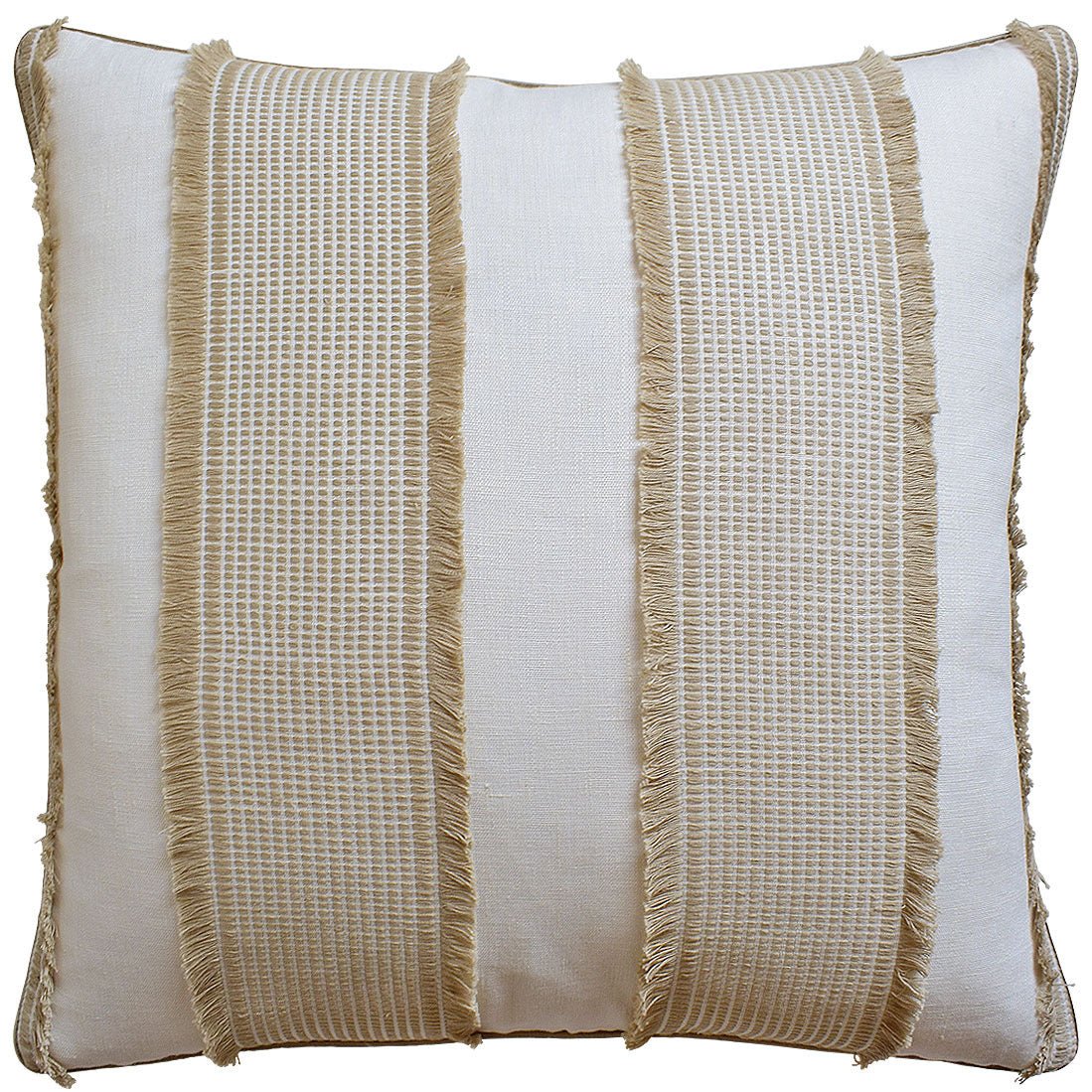 Tulum Natural Throw Pillow by Ryan Studio
