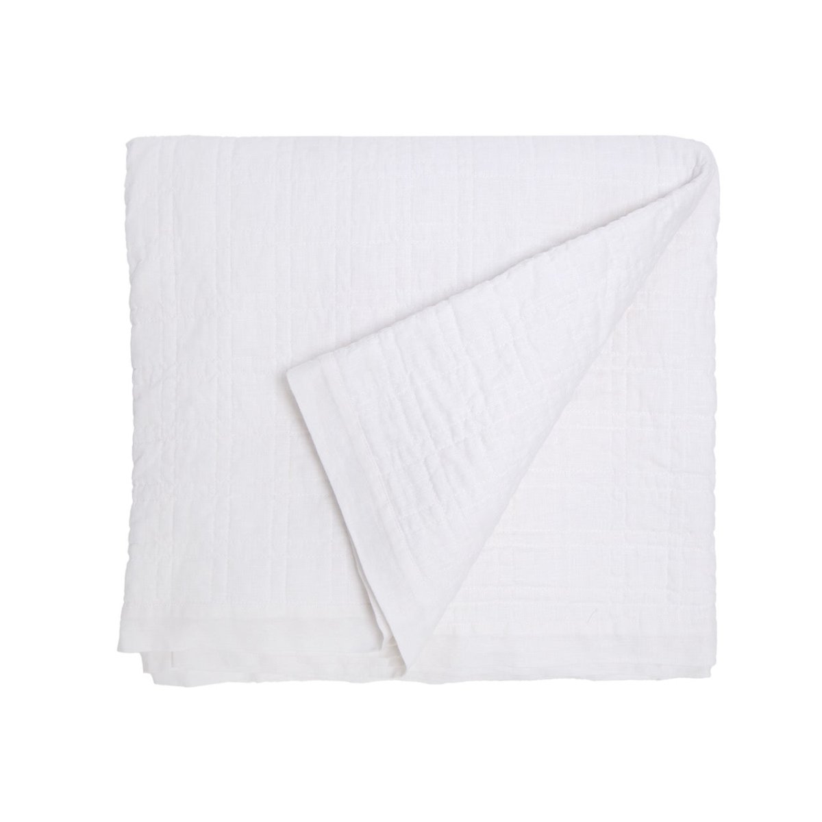 Owen White Quilted Coverlets by Pom Pom at Home
