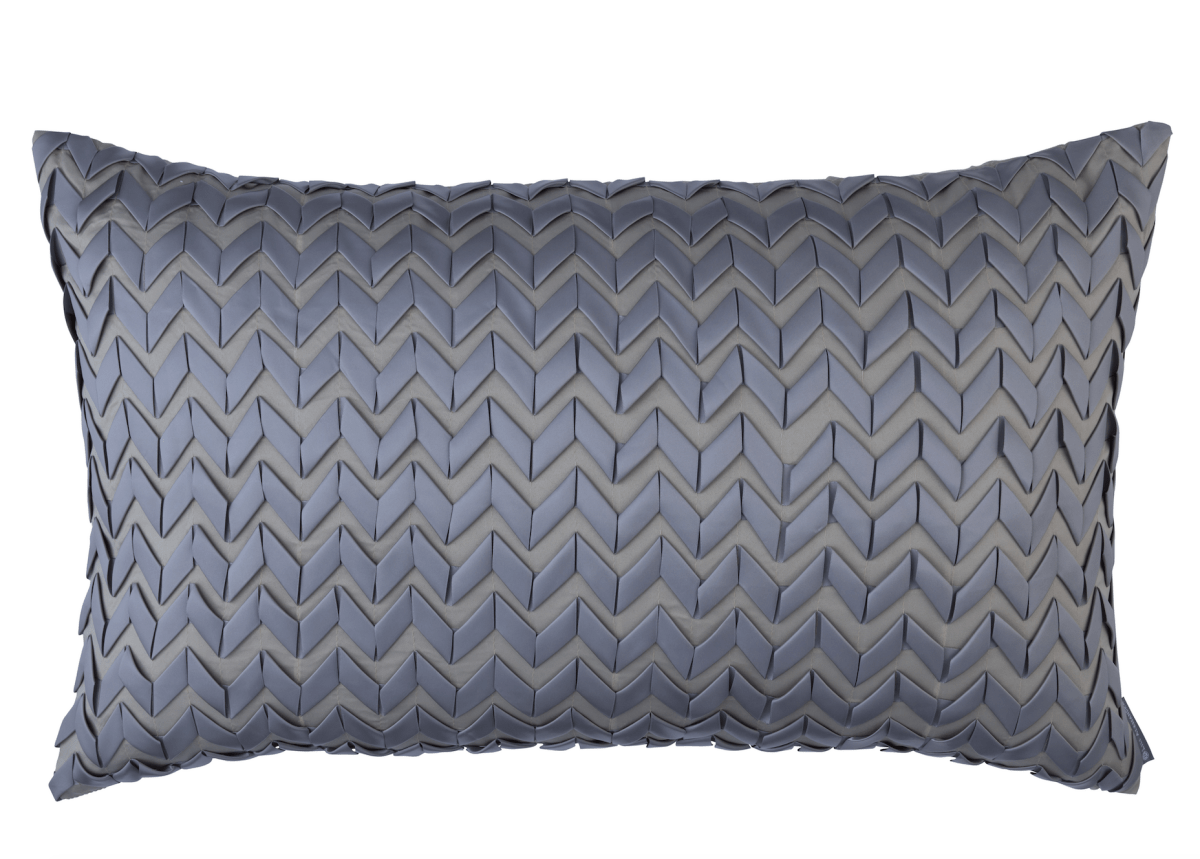 Ultra Pewter Lumbar Pillow by Lili Alessandra
