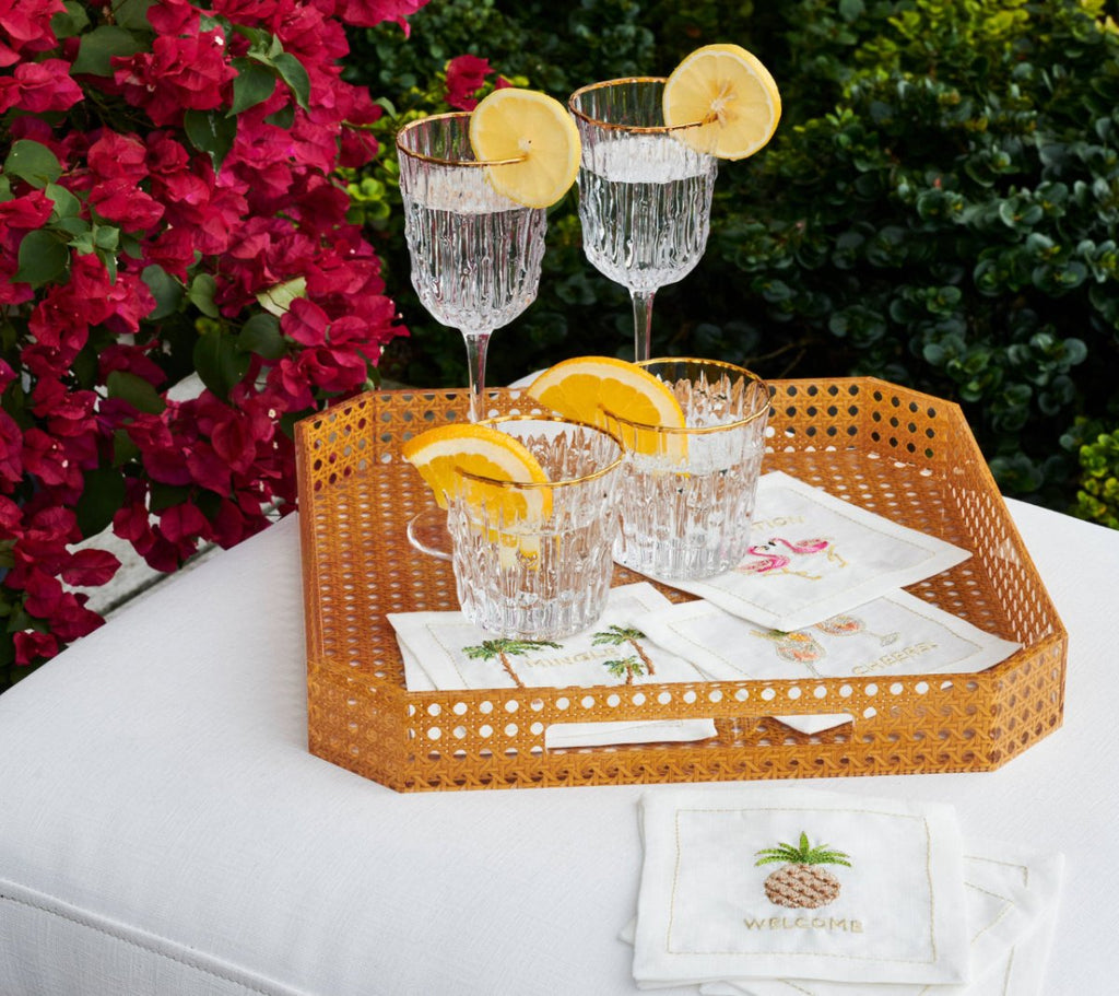 Reed Square Tray in Natural by Kim Seybert