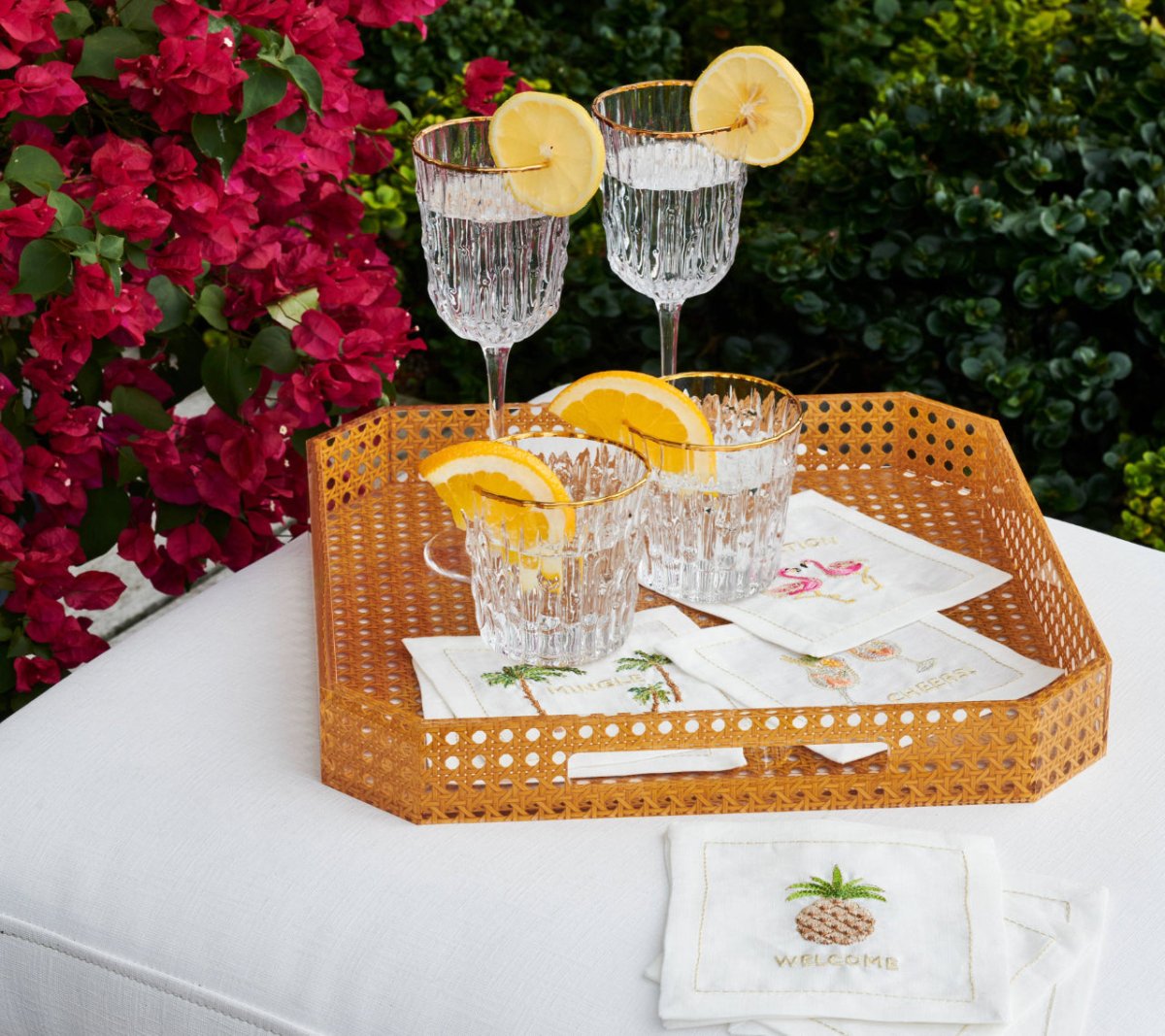 Reed Square Tray in Natural by Kim Seybert