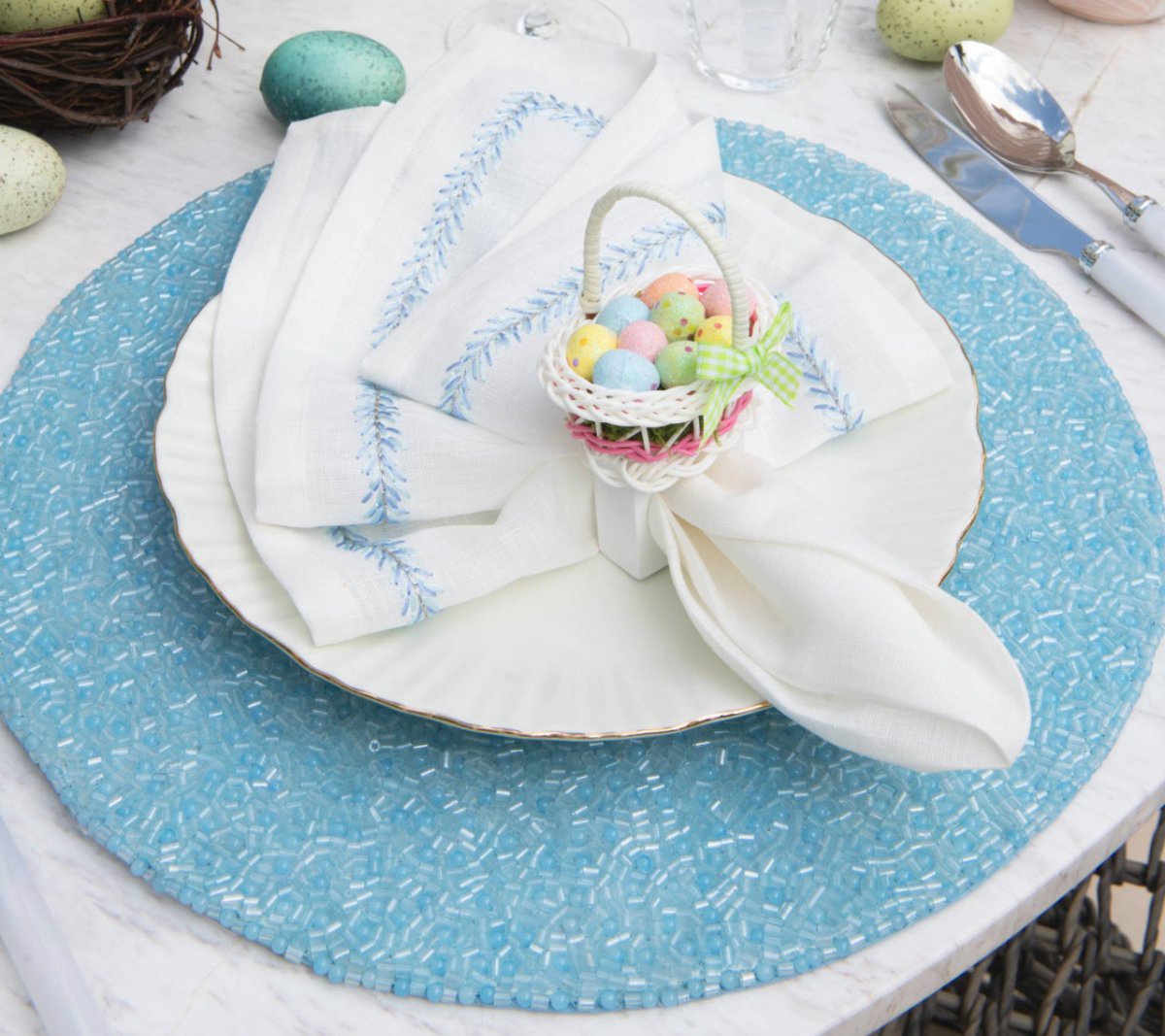 Egg-Cellent Napkin Rings Set of 4 by Kim Seybert