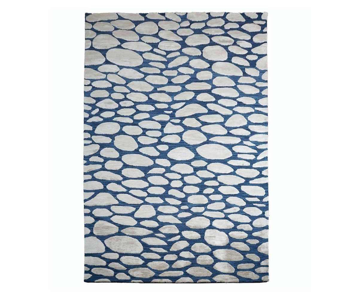 Pebble Woad Floor Rug by William Yeoward