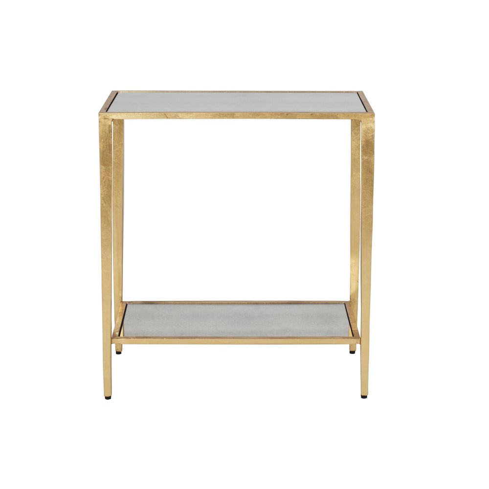 Joyce Gold Rectangular Side Table