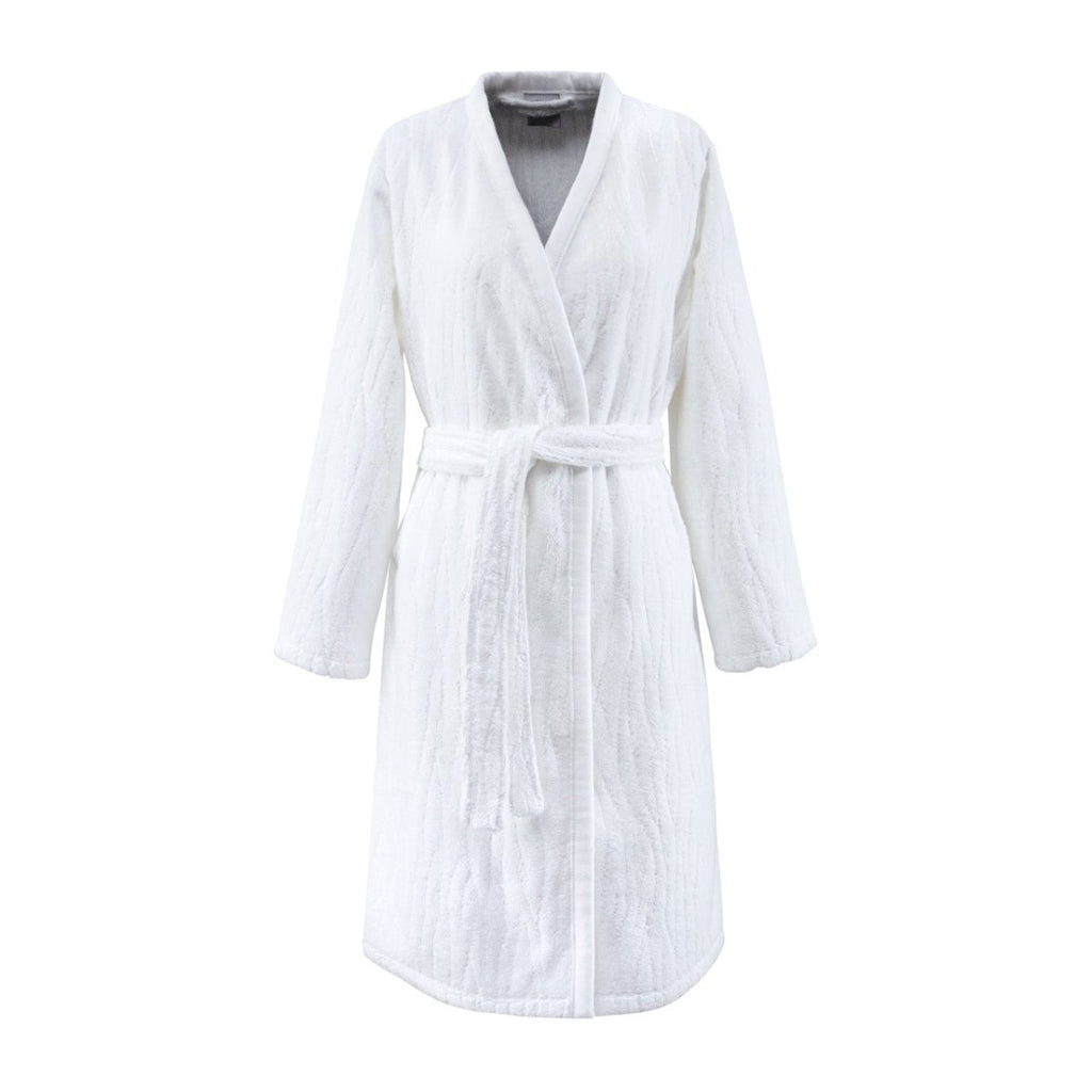 Luciole Organic Cotton Women's Bath Robe in Kimono Style by Yves Delorme