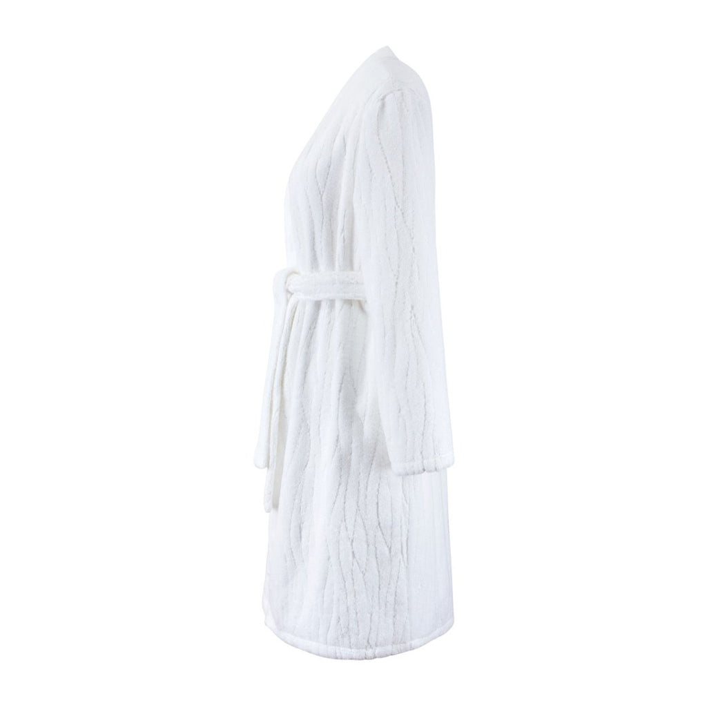 Luciole Organic Cotton Women's Bath Robe in Kimono Style by Yves Delorme