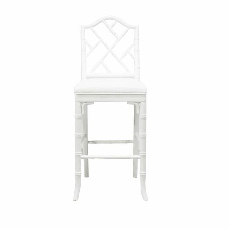 Annette White Counter Stool by Worlds Away