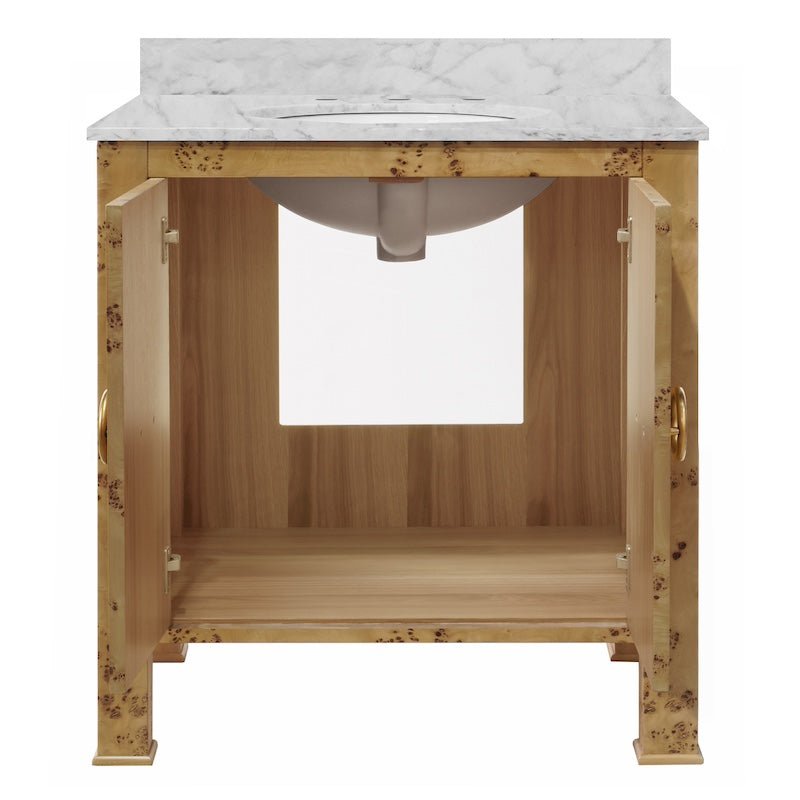 Blanche Burlwood Bath Vanity by Worlds Away
