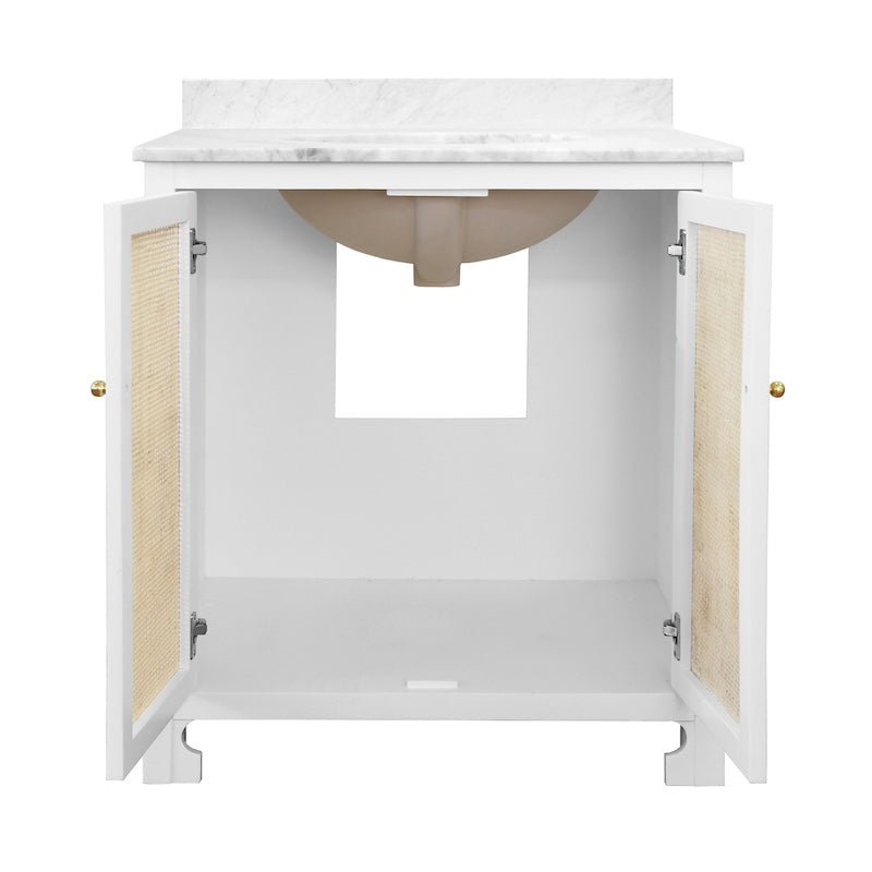 Boyd White Bath Vanity by Worlds Away