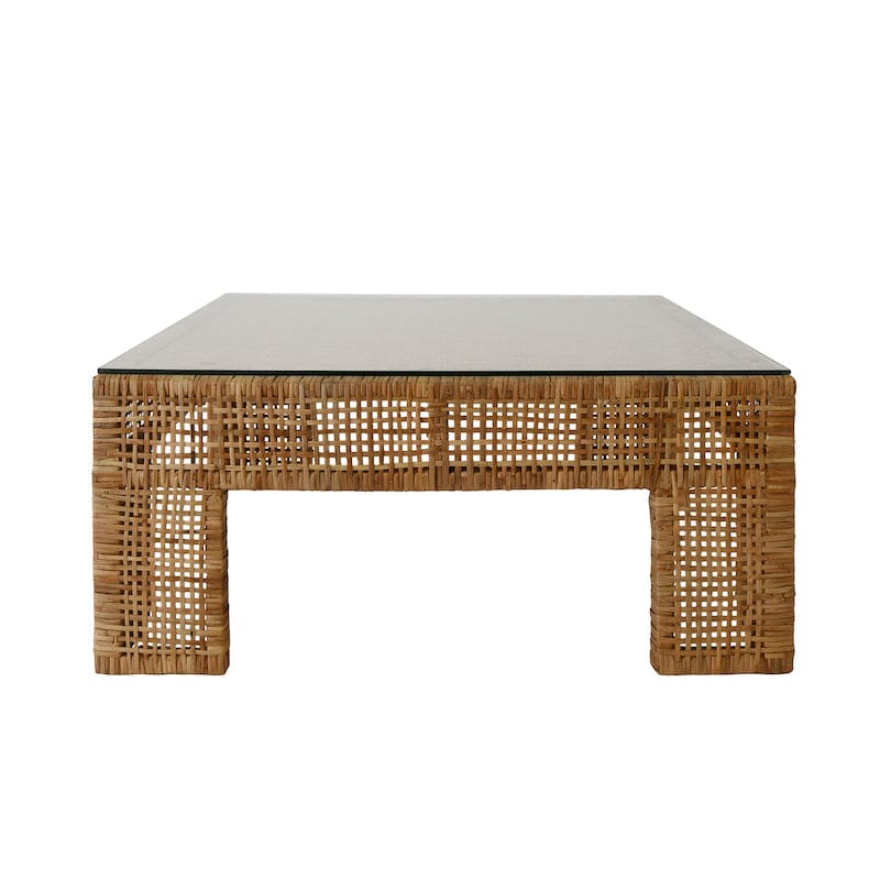 Charlie Rattan Coffee Table by Worlds Away