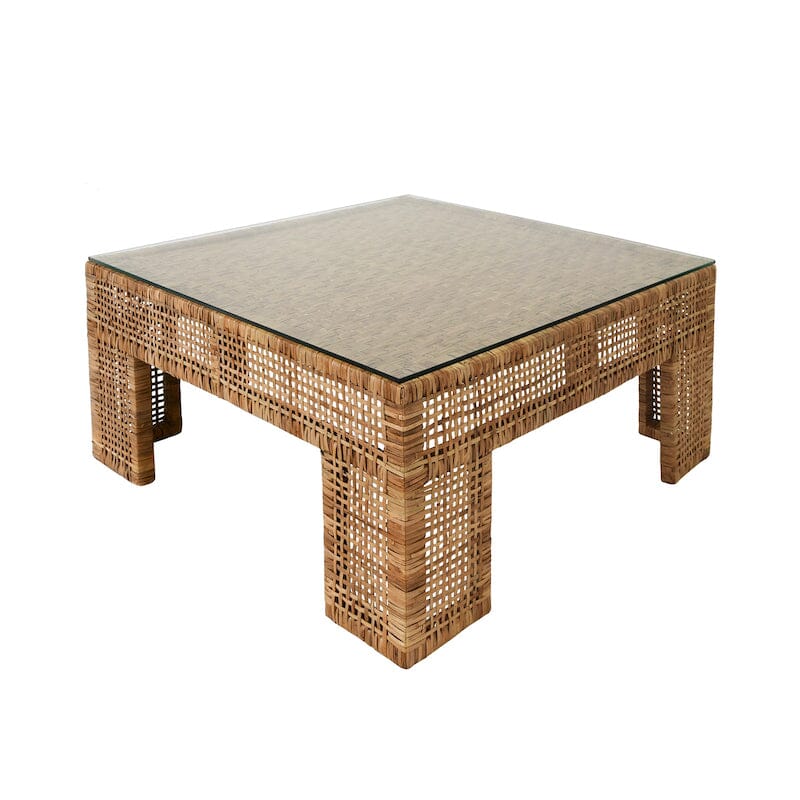 Charlie Rattan Coffee Table by Worlds Away