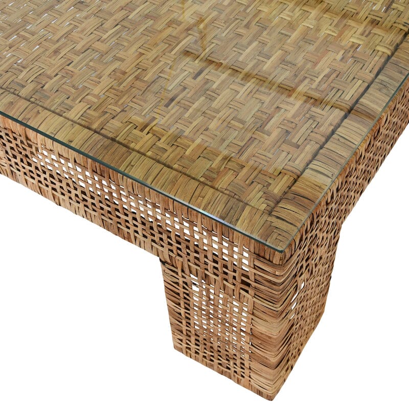 Charlie Rattan Coffee Table by Worlds Away