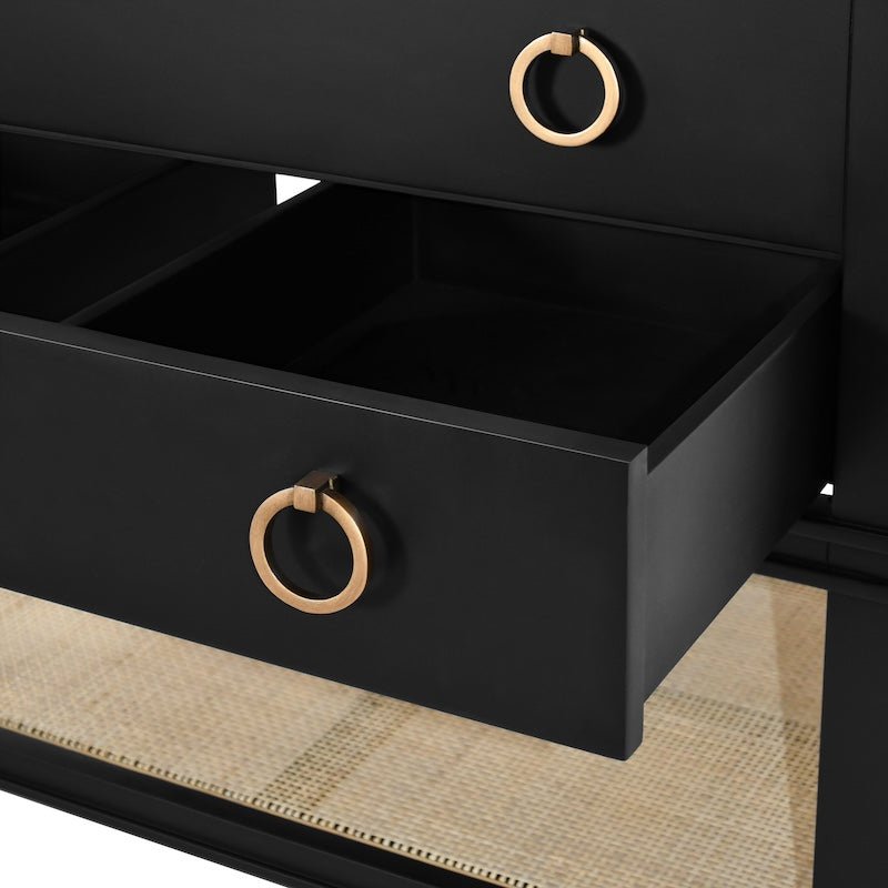 Cutler Black Bath Vanity by Worlds Away