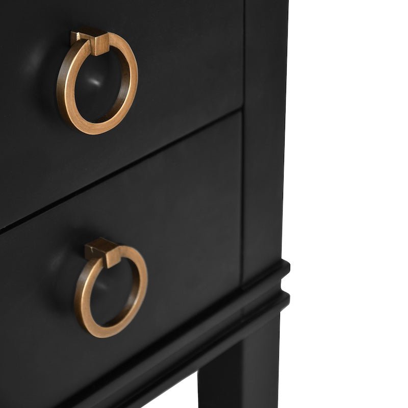 Cutler Black Bath Vanity by Worlds Away