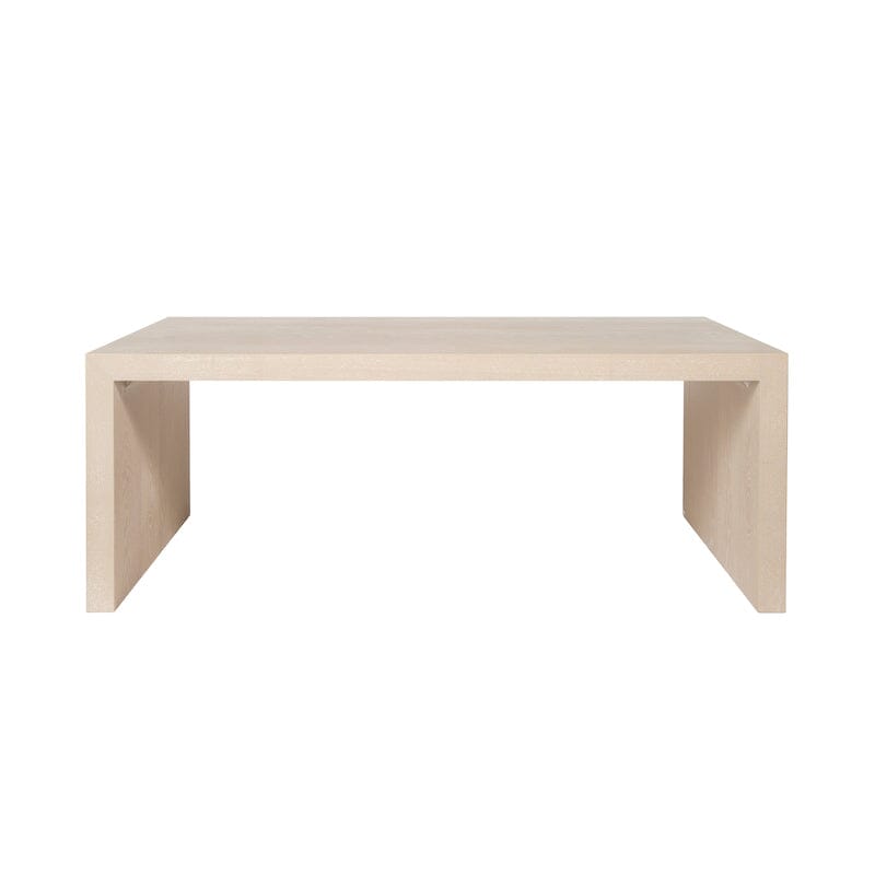 Kenneth Cerused Oak Coffee Table by Worlds Away