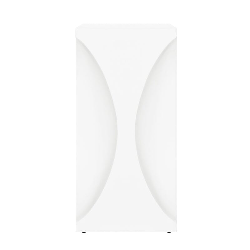 Pinto White Occasional Table in Matte White Lacquer by Worlds Away