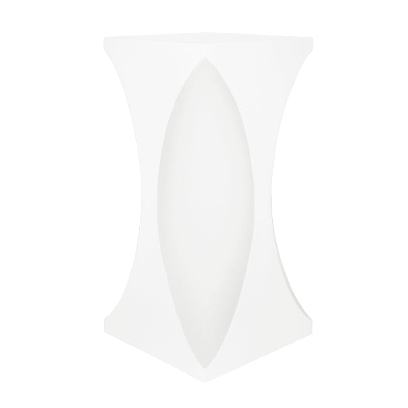 Pinto White Occasional Table in Matte White Lacquer by Worlds Away