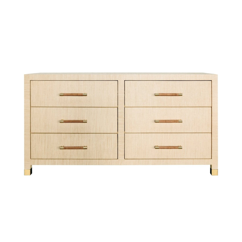 Winchester Natural Six Drawer Chest by Worlds Away