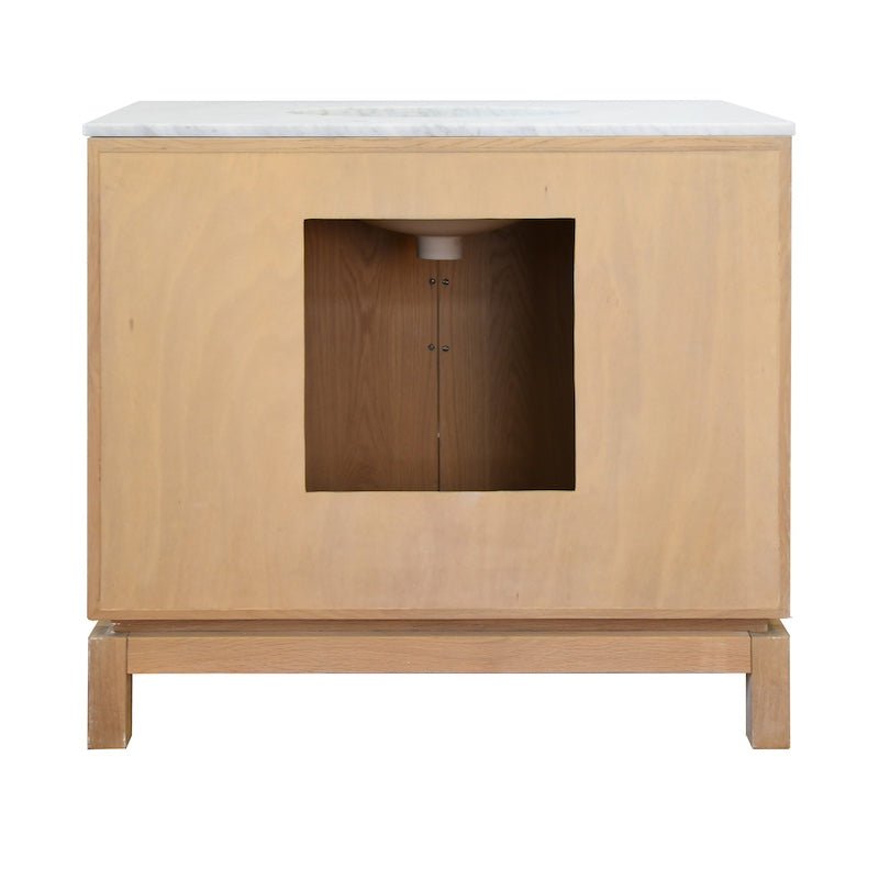 Bixby Cerused Oak Bath Vanity by Worlds Away