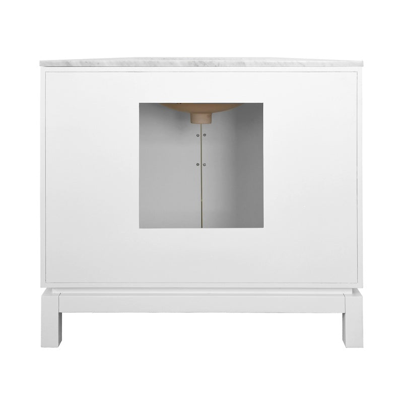 Bixby White Bath Vanity by Worlds Away