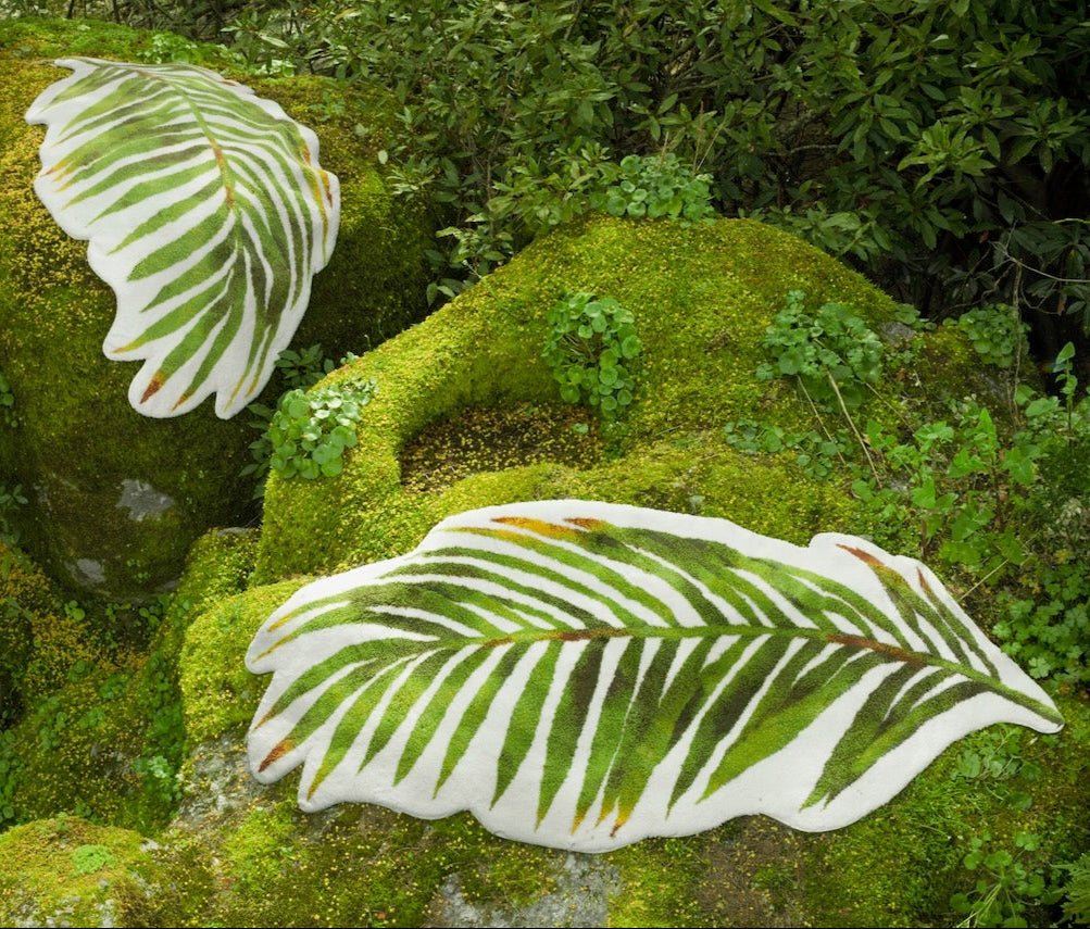 Palm Bath Rug Apple Green 165 by Abyss Habidecor